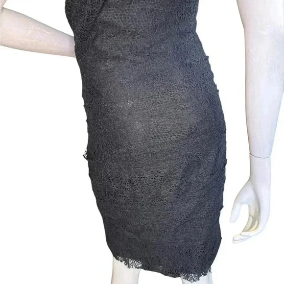 Alexande Wang Lace Mid Length Dress In Black Color Size 6. - Picture 6 of 16
